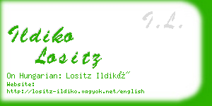 ildiko lositz business card